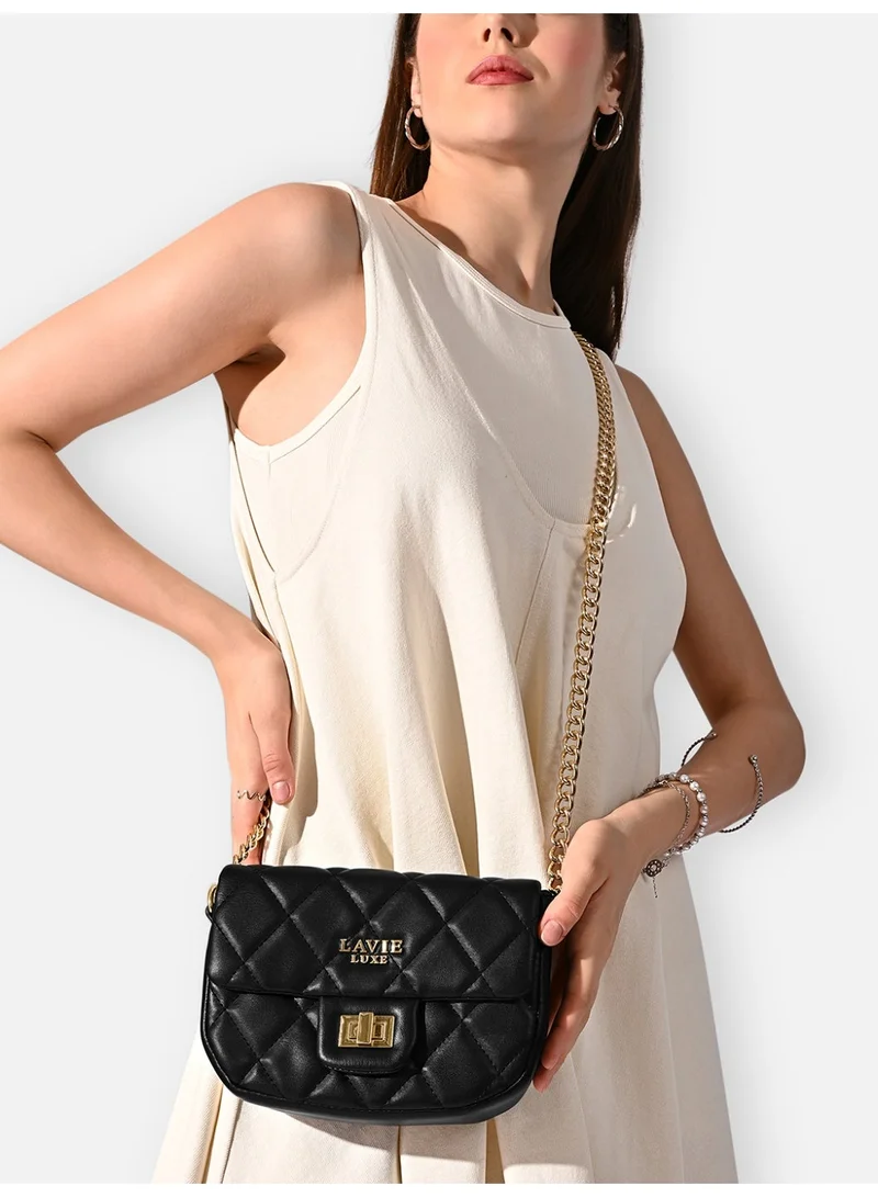 لافي حقيبة نسائية فاخرة شان  جلد أسود